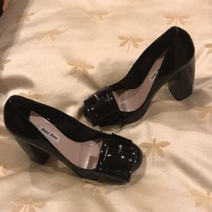 Miu Miu Patent Bowtie Pump